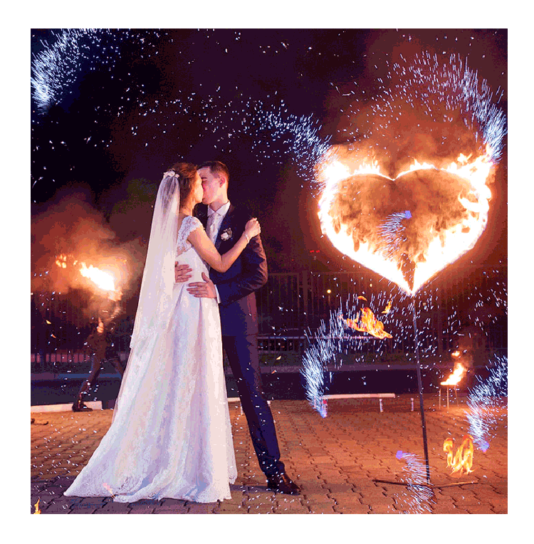 Организация пиротехнического шоу на свадьбу  Октябрьск | oktyabrsk.salutsklad.ru
