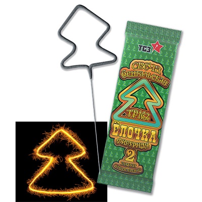 Елочка Бенгальские огни фигурные купить в Октябрьске | oktyabrsk.salutsklad.ru