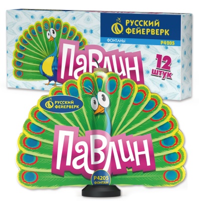 Павлин F Пиротехнический фонтан купить в Октябрьске | oktyabrsk.salutsklad.ru